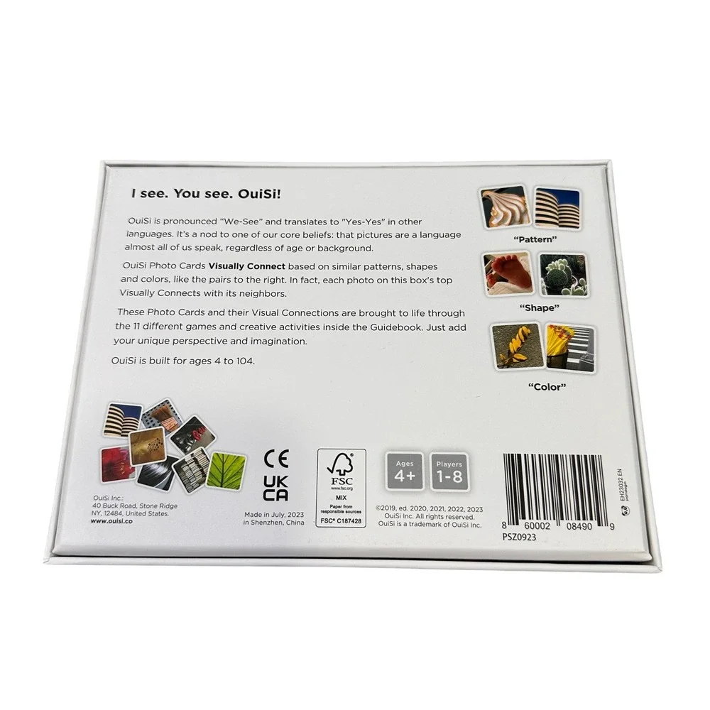 OuiSi Visually Connecting Photo Cards 210 Card Creative Game Ages 4-104 PSZ0923